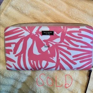 Kate Spade Jules Palm wallet